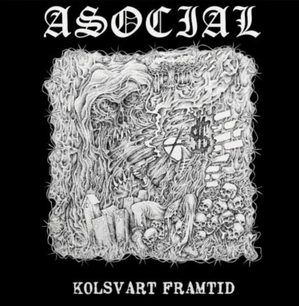 Asocial - Kolsvart Framtid LP